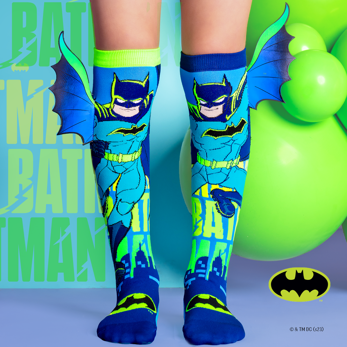 MEIAS BATMAN NEON