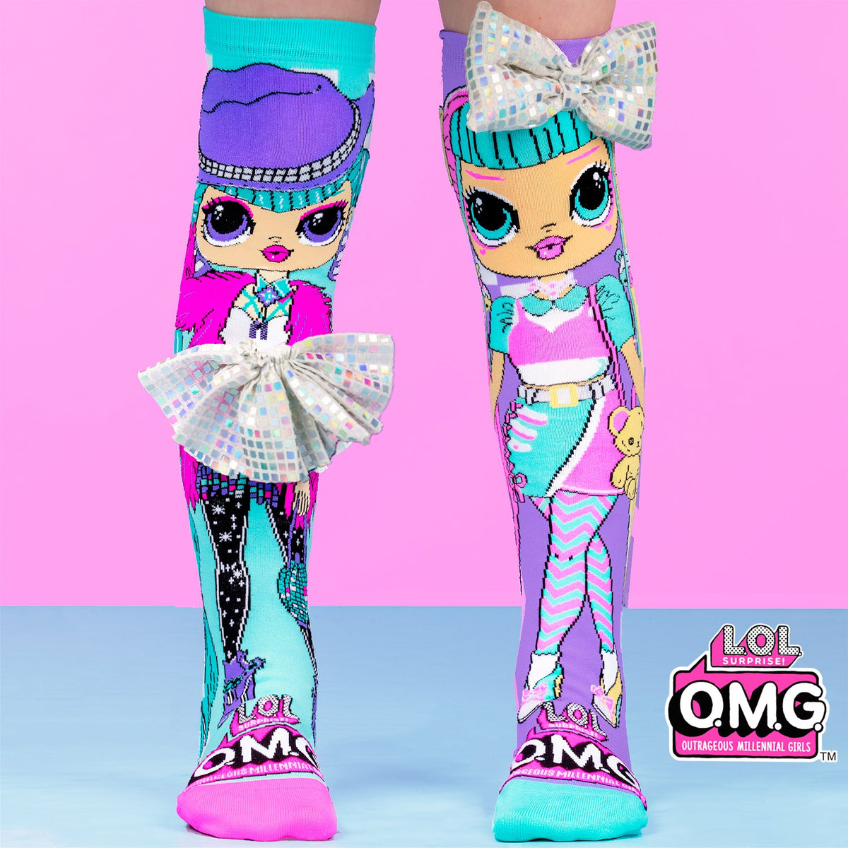 MEIAS L.O.L O.M.G DISCO DOCE